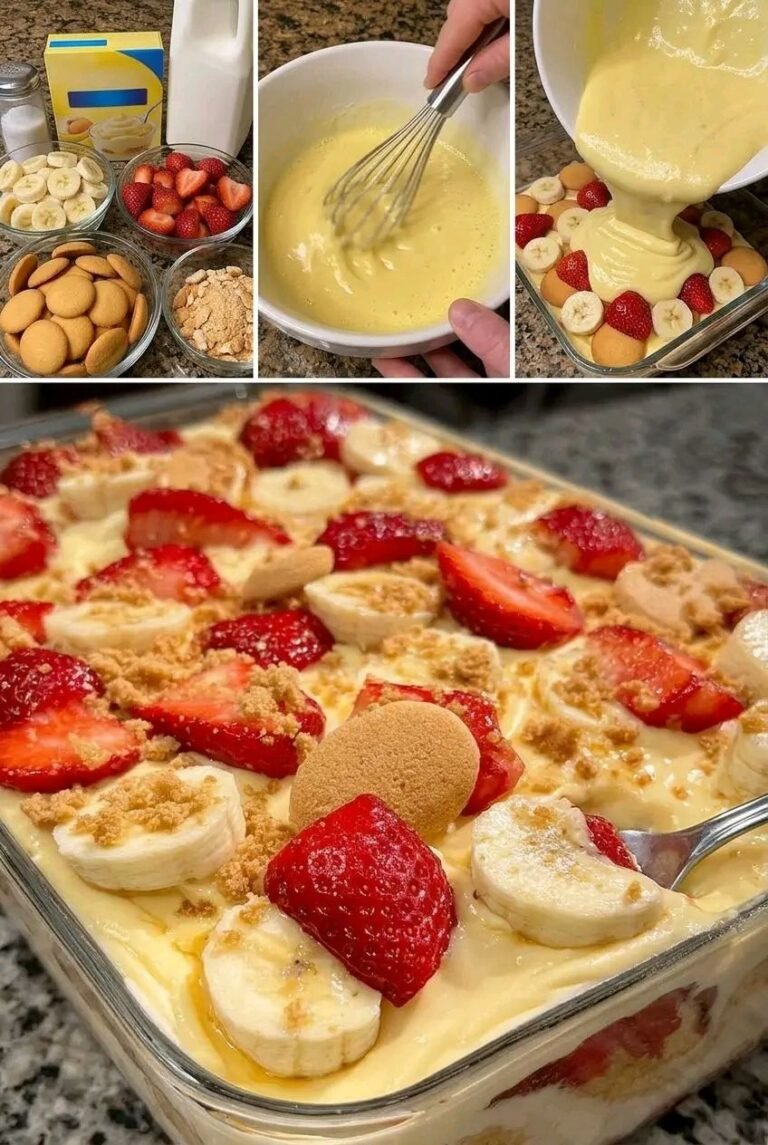 Sweet Strawberry Banana Pudding Delight 