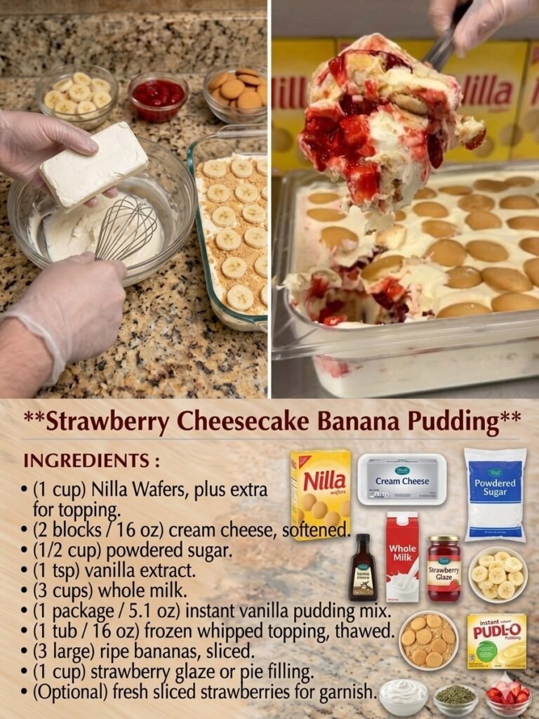 Strawberry Banana Pudding 