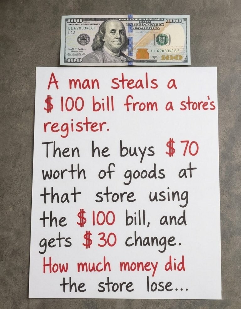 The Classic Register Riddle: Solving the Mystery of the Stolen $100 Bill