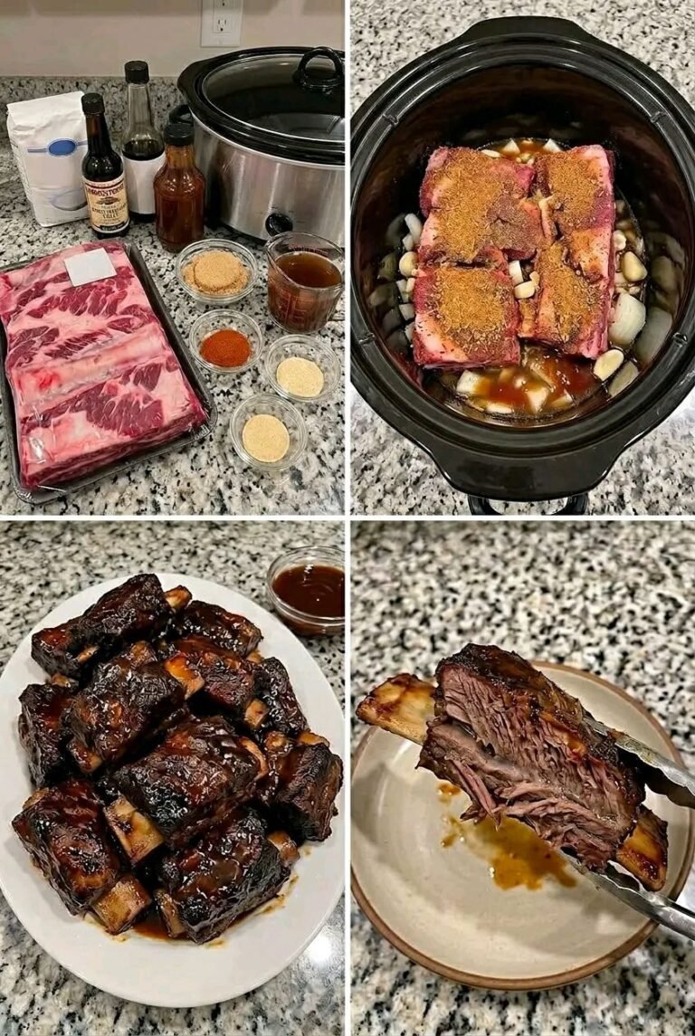 Fall-Off-The-Bone Slow Cooker Beef Ribs 