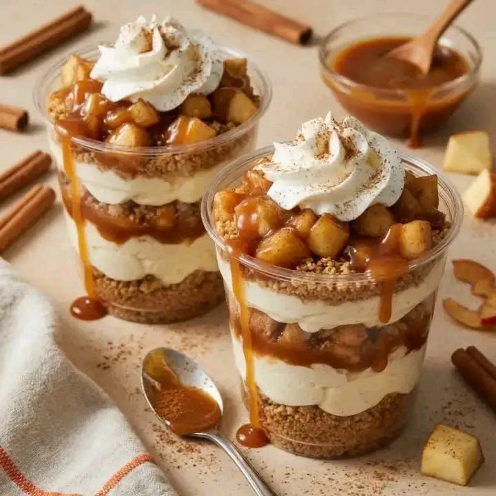 Caramel Apple Dessert Cups 