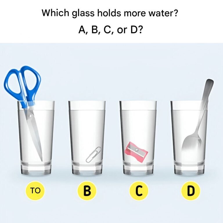 🧩 The Volume Displacement Puzzle: Which Glass Holds the Most Water?