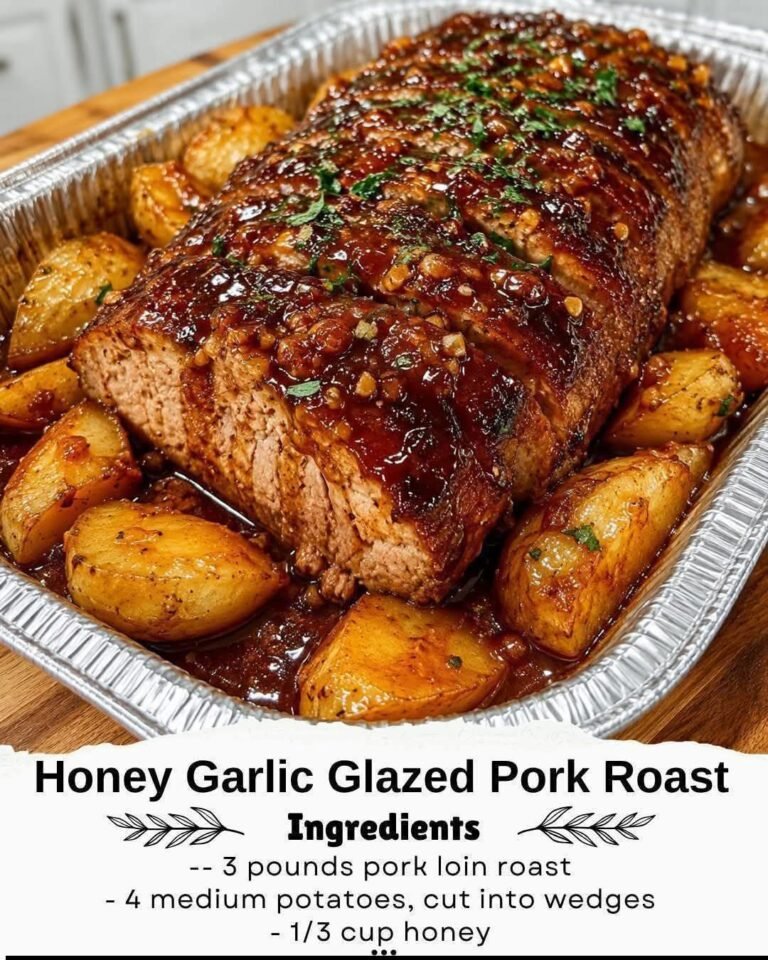  Honey Garlic Glazed Pork Roast 