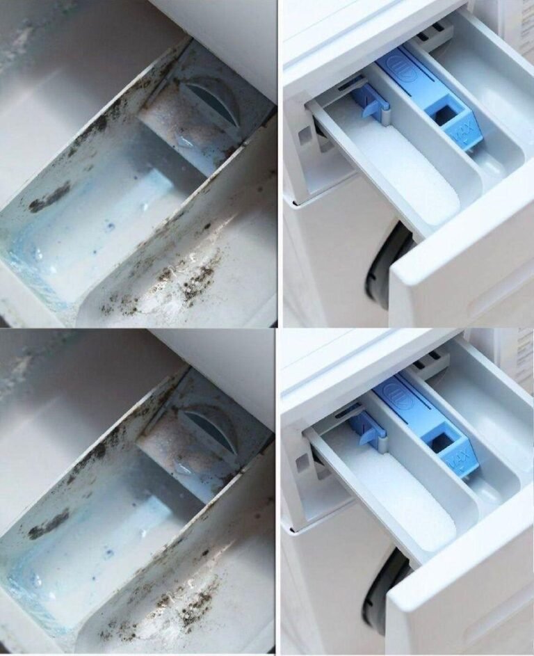 The ingenious trick for cleaning the washing machine detergent drawer