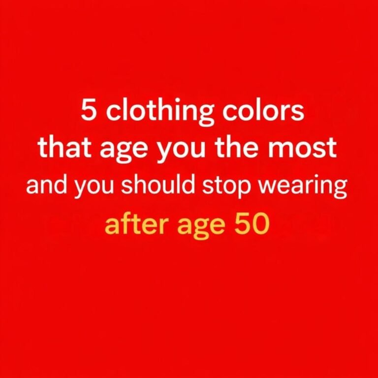 Timeless Style: 5 Clothing Colors That Can Overwhelm or Dull Your Complexion After 50