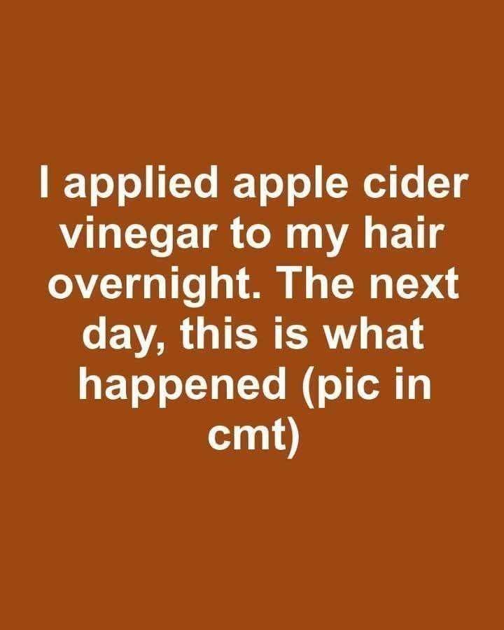 🍏 The Overnight Vinegar Experiment: Decoding What Apple Cider Vinegar Actually Does to Your Hair