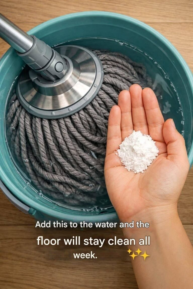 Put this ingredient in your bucket and your floor will stay clean all week