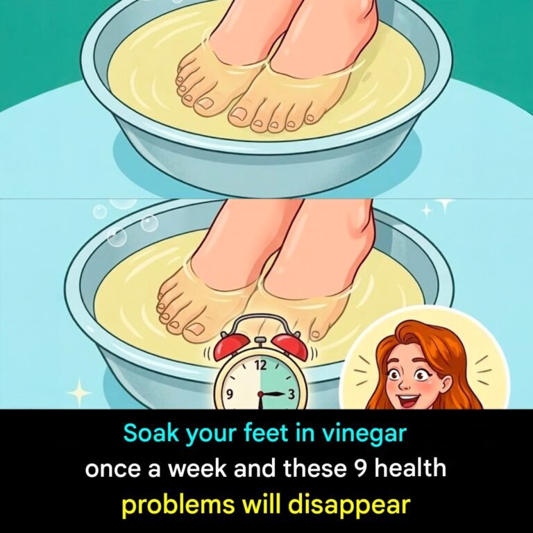 Soak your feet in vinegar once a week and watch these 9 health problems disappear
