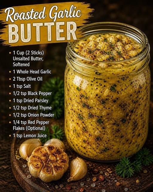 Roasted Garlic Butter with Anti-Inflammatory Benefits