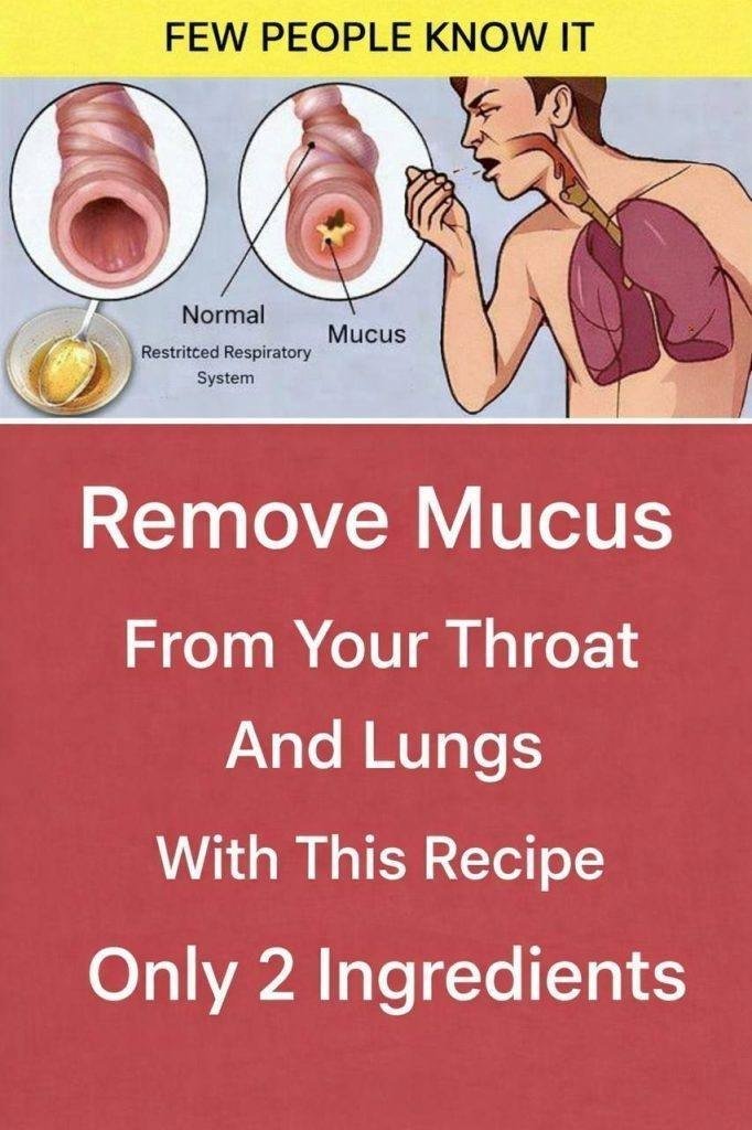 Clear your throat and lungs of mucus with this recipe  just 2 ingredients