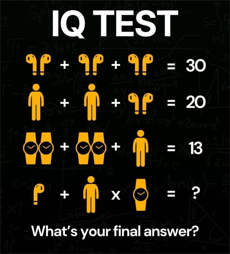 This Viral “IQ Test” Is Tricking Everyone on Social Media—Can You Solve It?