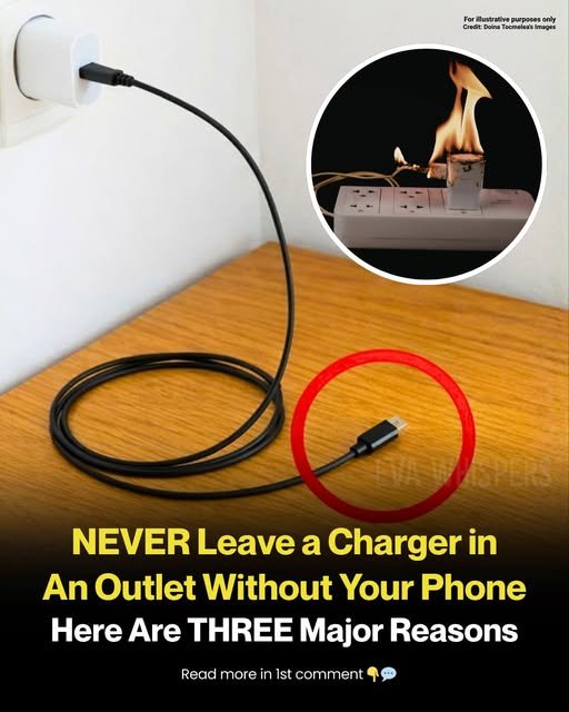 The Hidden Fire Hazard: 3 Major Reasons You Should NEVER Leave a Charger Plugged In Without Your Phone 🔌🔥