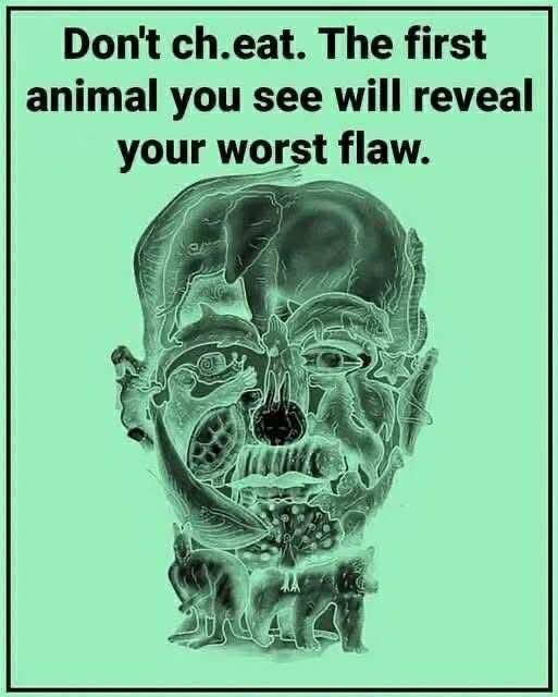 What Does Your Subconscious See First? The Viral Animal Personality Illusion