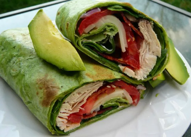 California Club Chicken Wraps