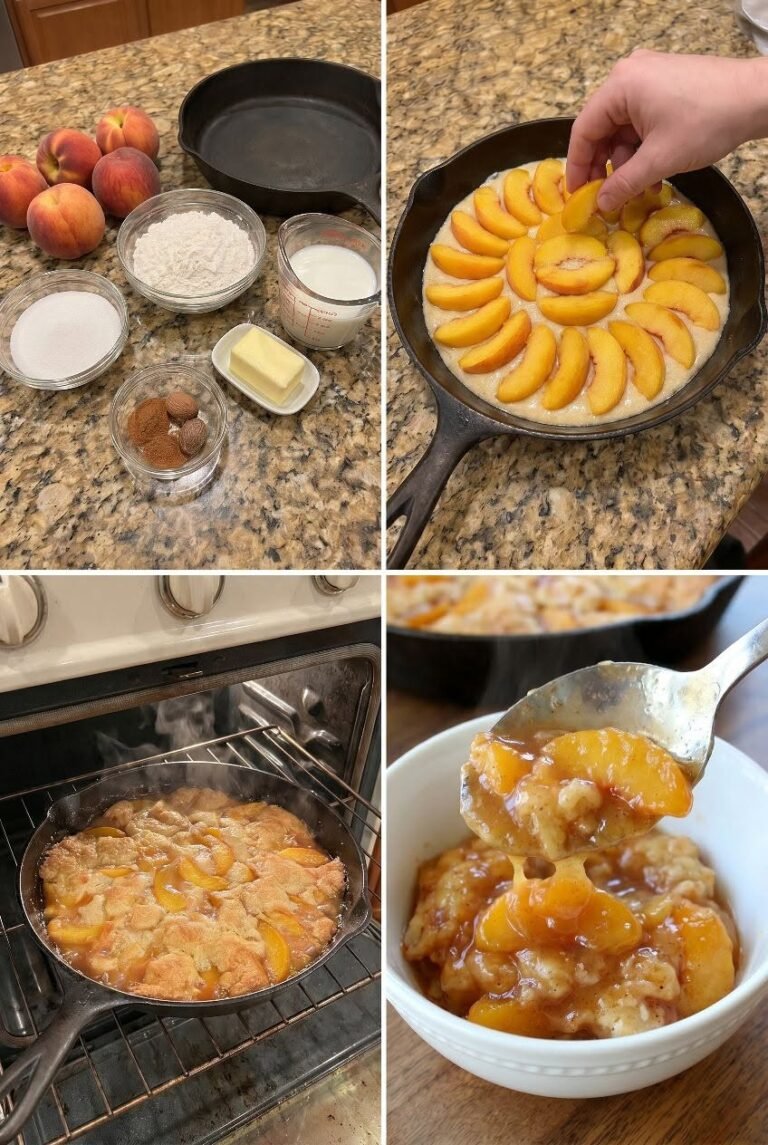 Old Time Oven Peach Cobbler 