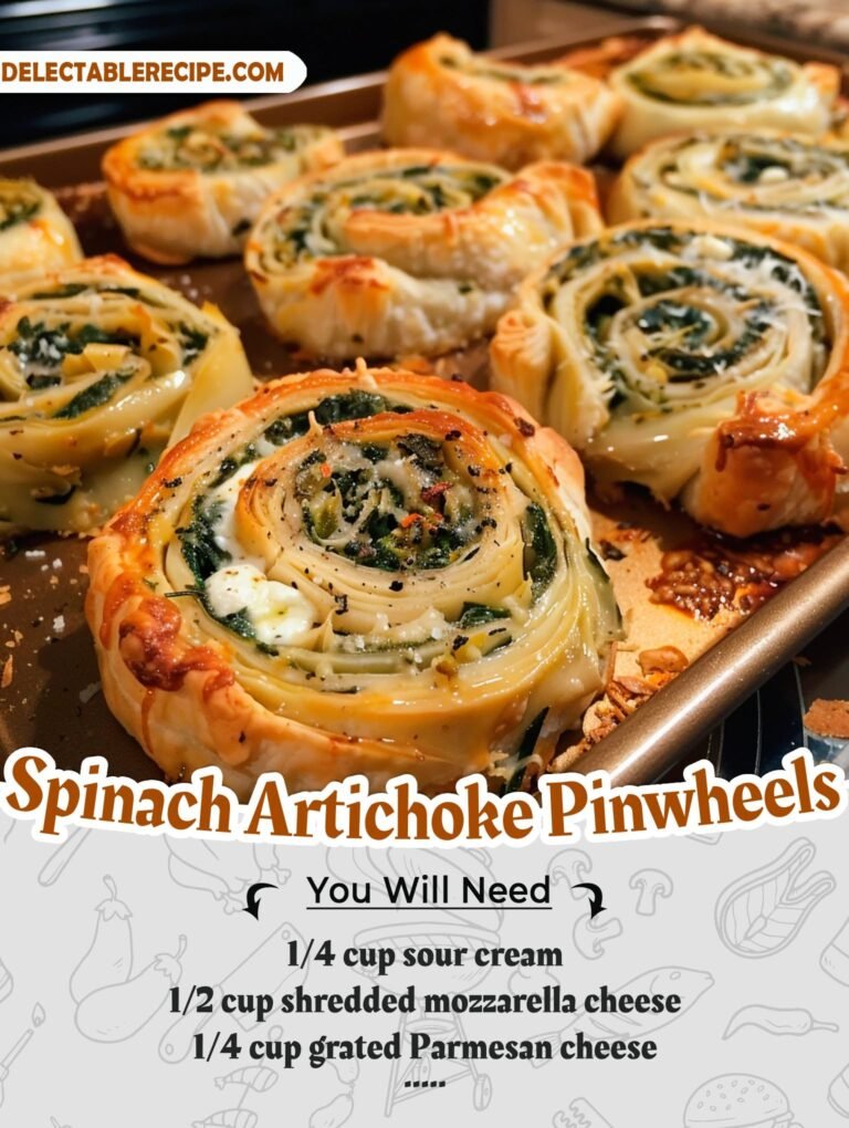 Cheesy Spinach Pinwheels 