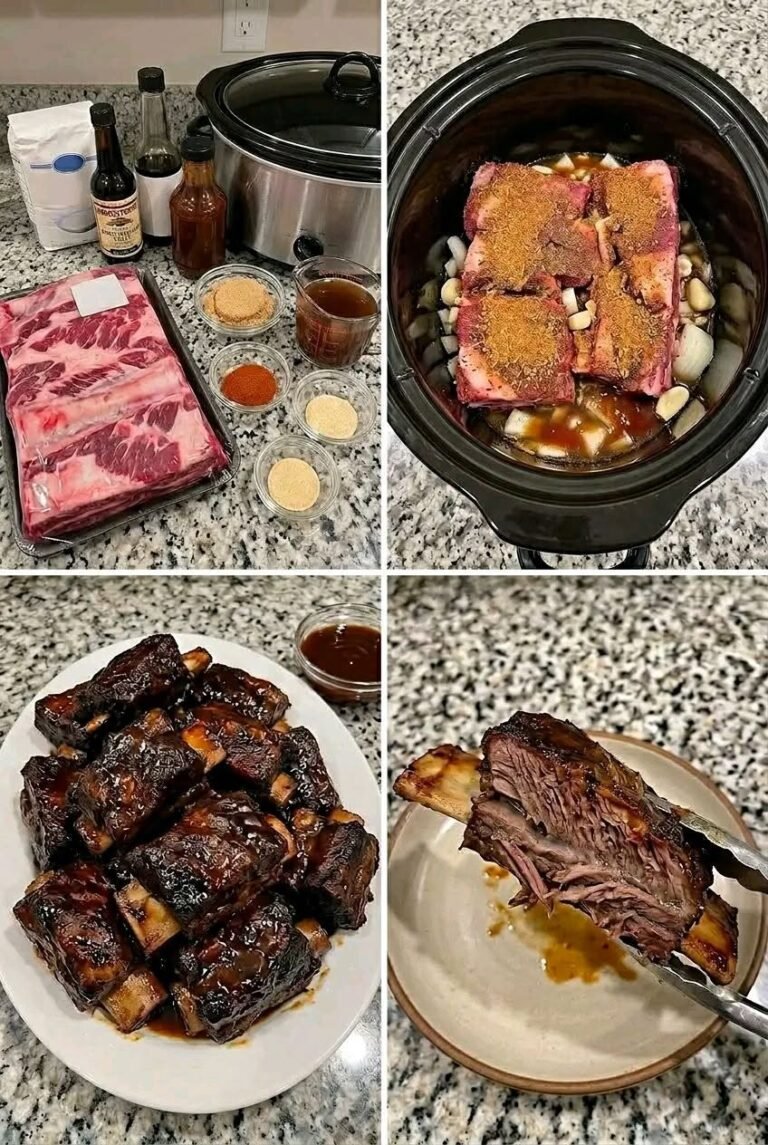 Fall-Off-The-Bone Slow Cooker Beef Ribs 