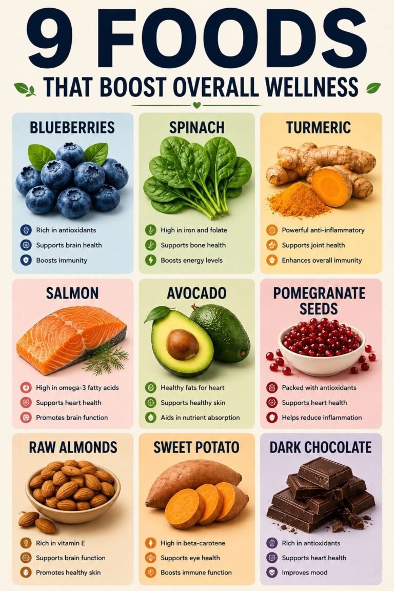 9 FOODS THAT BOOST OVERALL WELLNESS