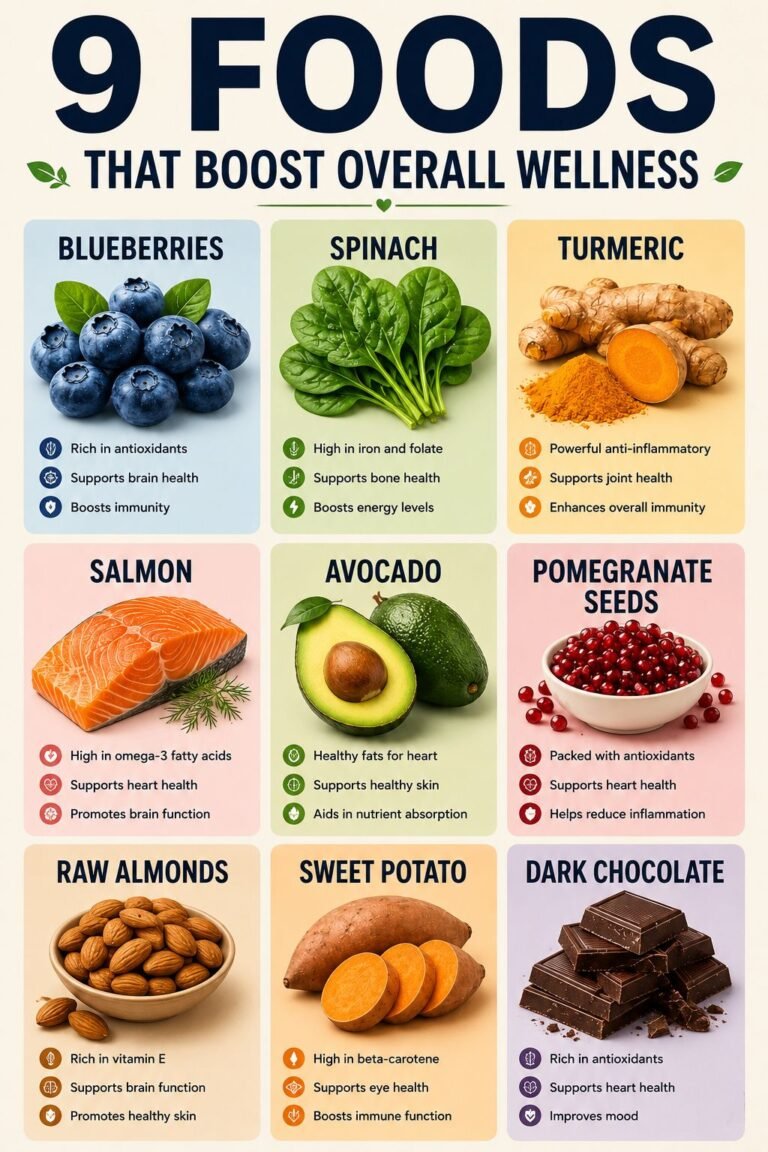 9 FOODS THAT BOOST OVERALL WELLNESS