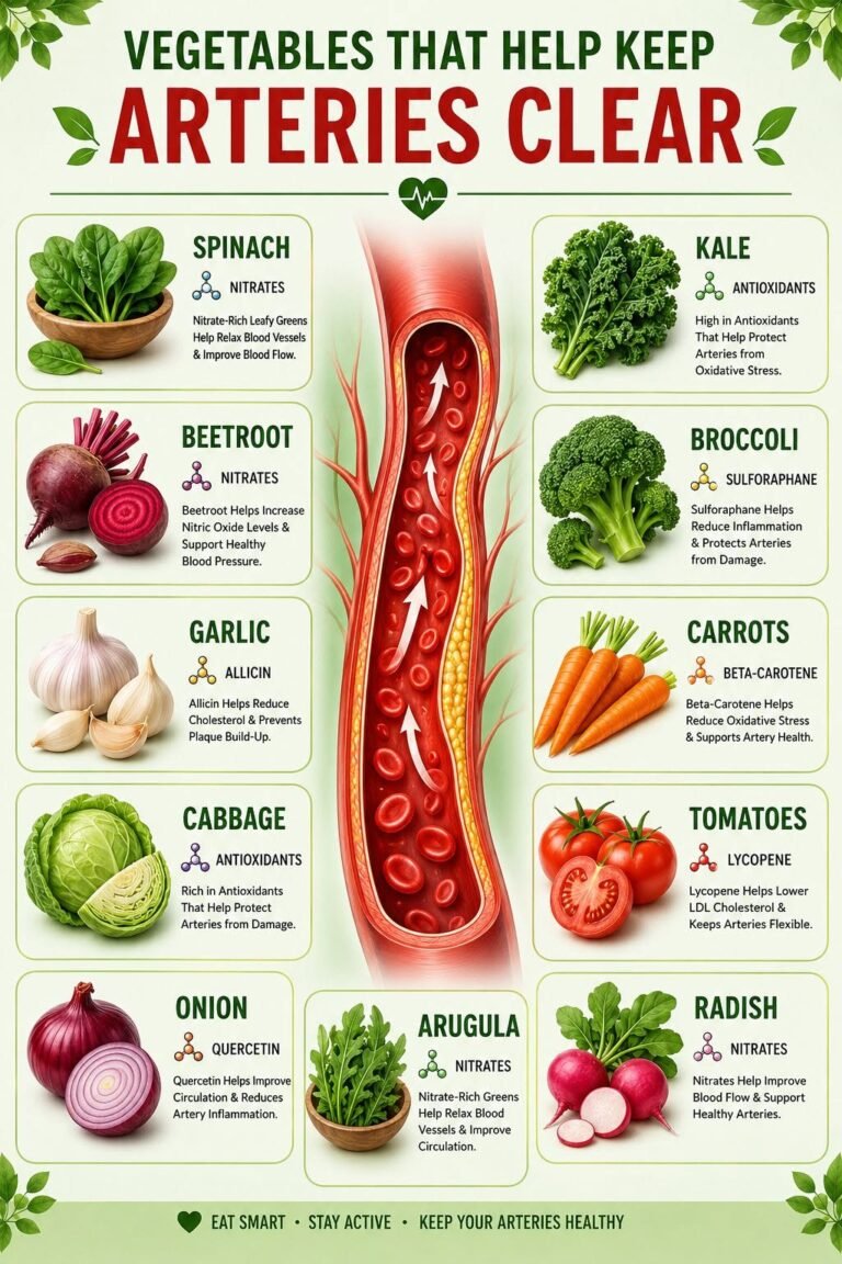 VEGETABLES THAT HELP KEEP ARTERIES CLEAR