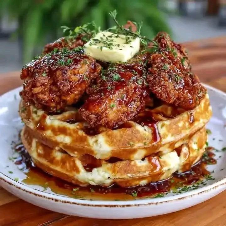  Chicken and Waffles 