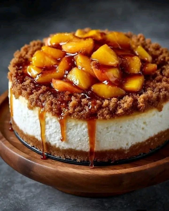 Peach Cobbler Cheesecake