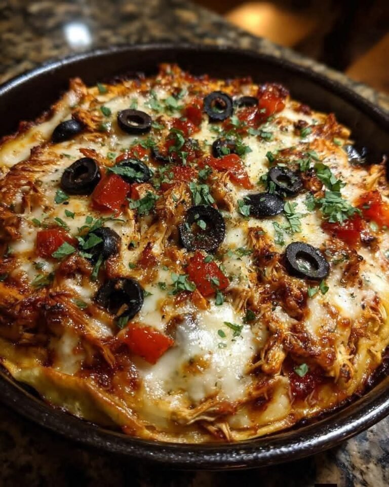 Lazy Pizza Tortilla Bake