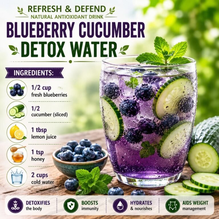 blueberry cucumber detox juice 