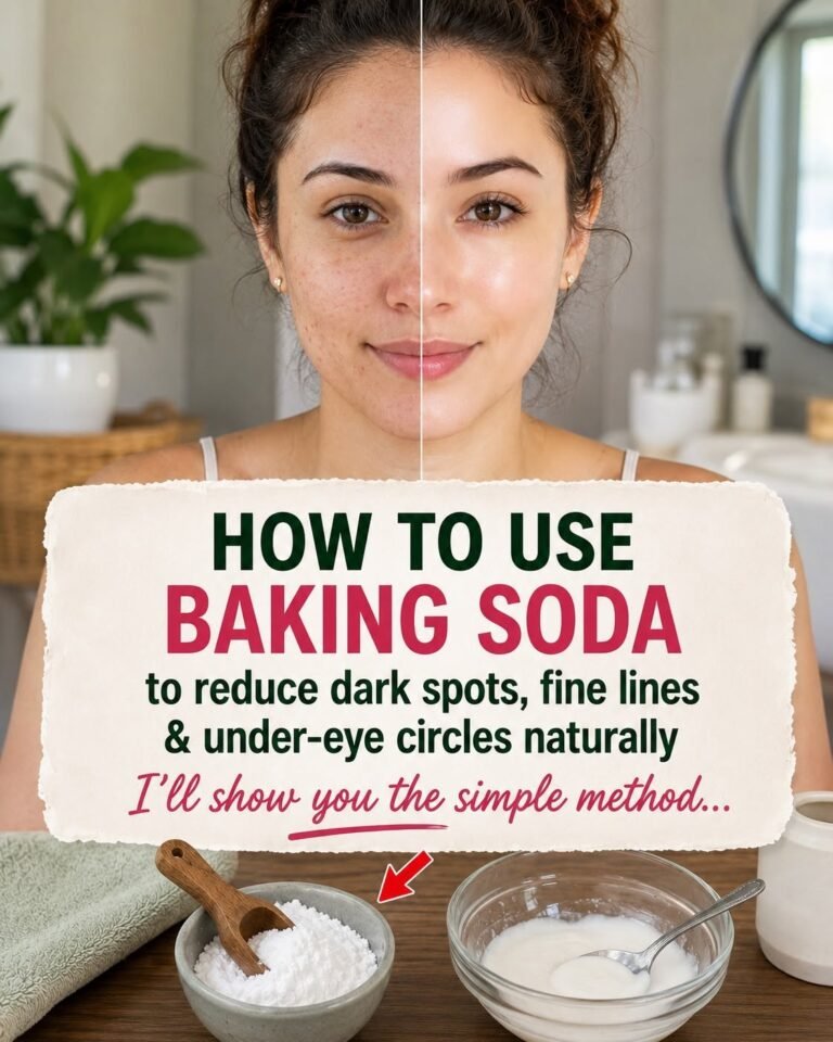 How to use baking soda to remove dark spots wrinkles and dark circles from your face