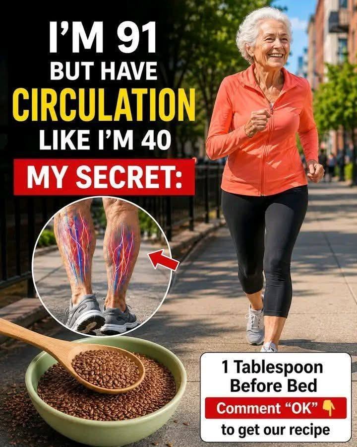 SENIORS Eat this before bed to increase blood flow and improve circulation in your legs and feet in just 24 hours