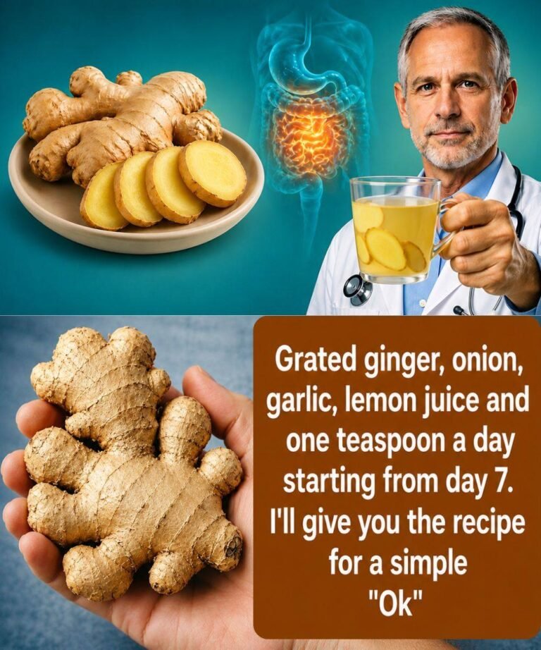 Grated ginger, onion, garlic, lemon juice, and one teaspoon a day starting on day 7
