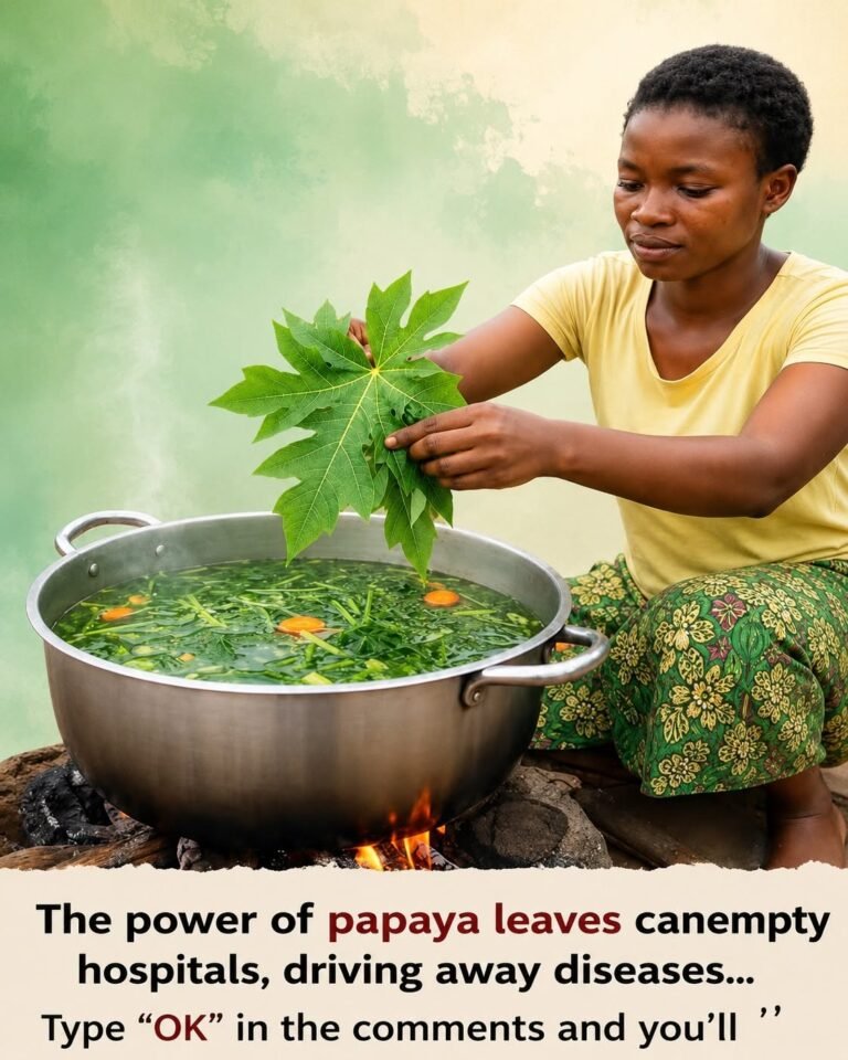 Take papaya leaves, boil them for 25 to 30 minutes, then drink one glass in the morning and another at night for 7 days
