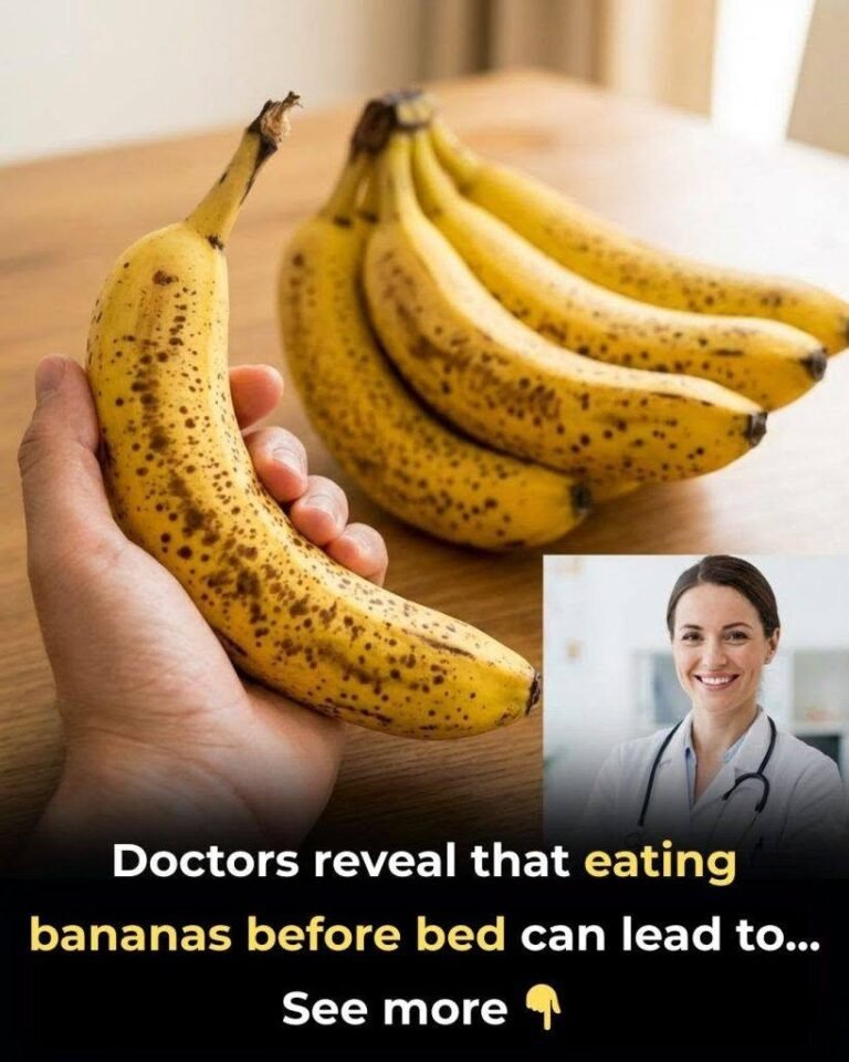 Doctors reveal that eating bananas before bed can lead to