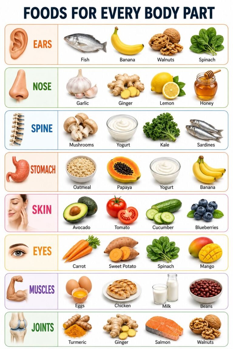 food for every body parts