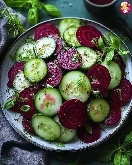Fresh Cucumber and Beet Salad