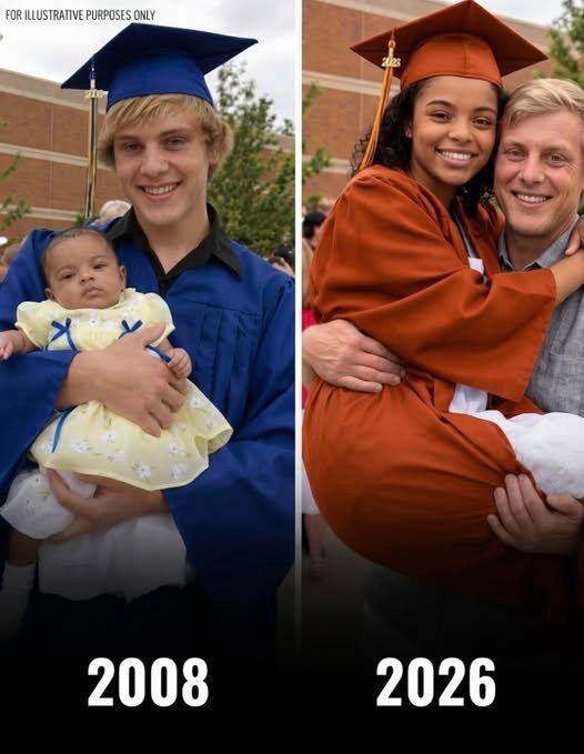 My Dad Raised Me Alone After My Birth Mother Left Me in His Bike Basket at 3 Months Old – 18 Years Later She Showed up at My Graduation