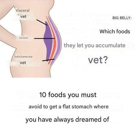10 foods you must avoid to get the flat stomach you’ve always dreamed of