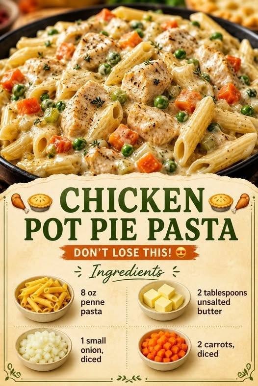 Chicken Pot Pie Pasta