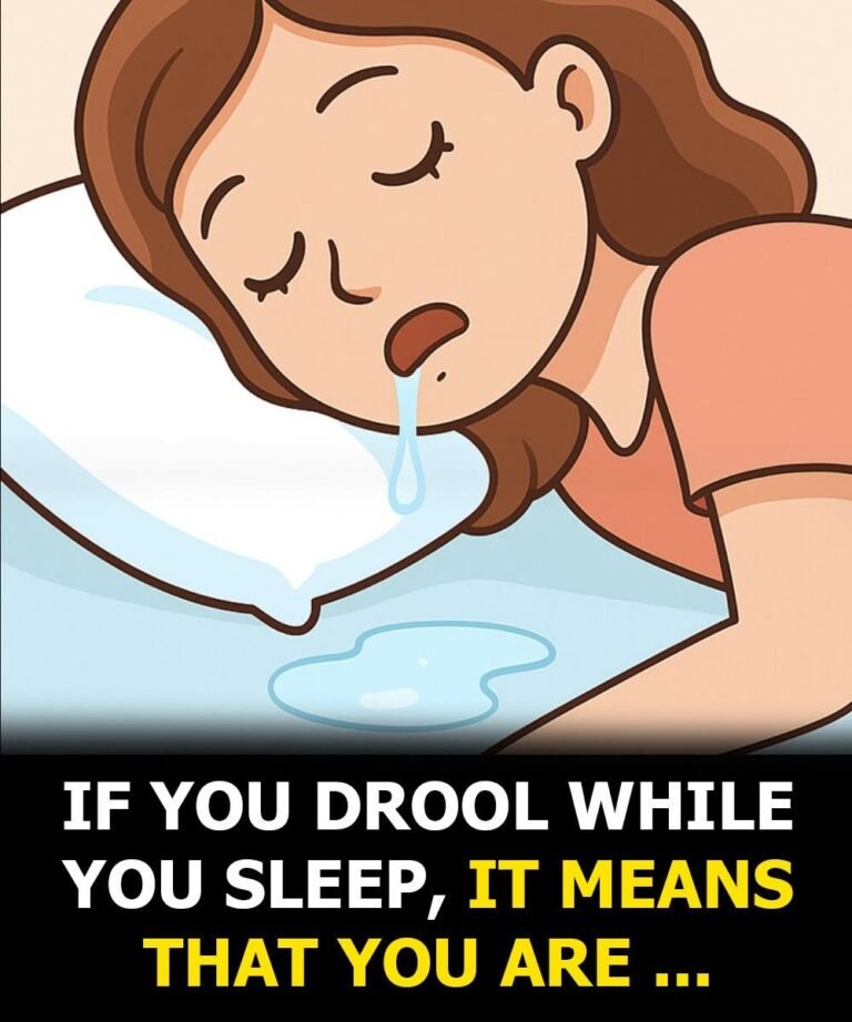If you drool in the sleep, this is what happen