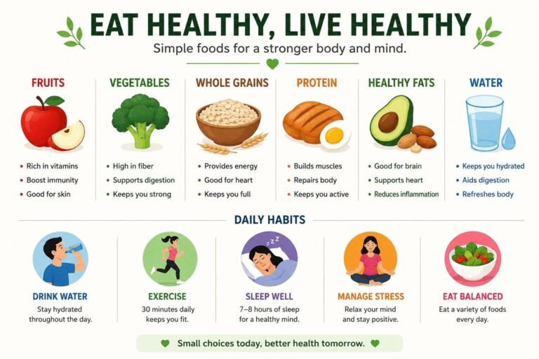 Eat healthy live healthy 
