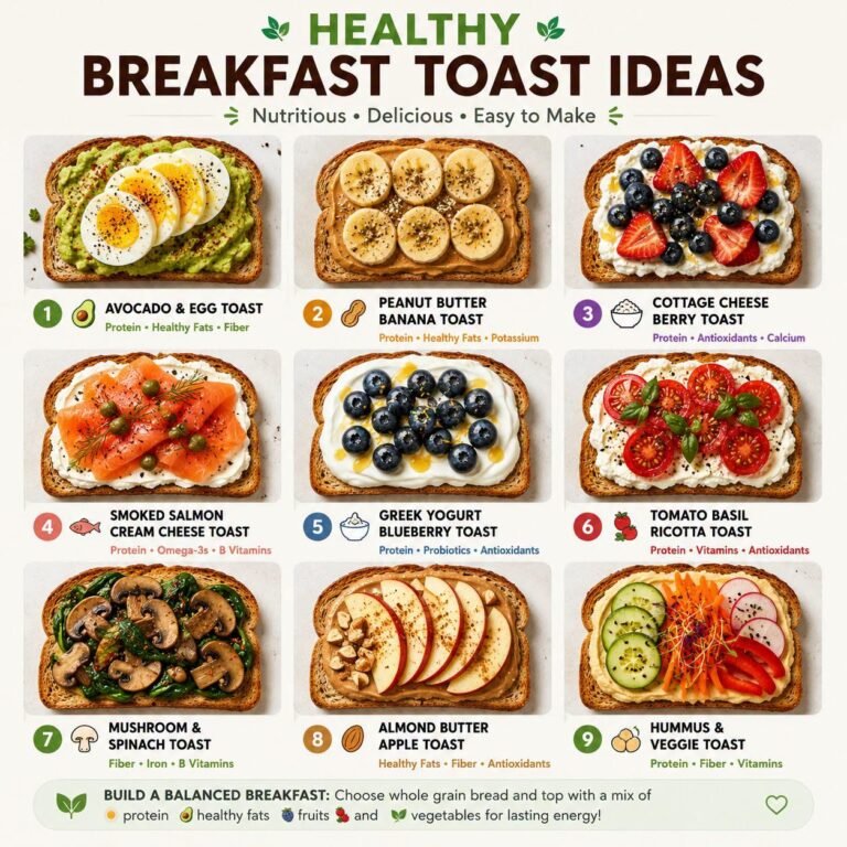 Healthy breakfast toast Ideas