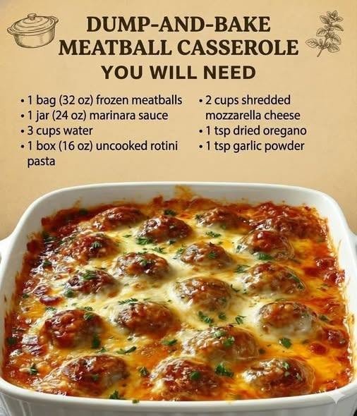 Dump-And-Bake Meatball Casserole You Will Need
