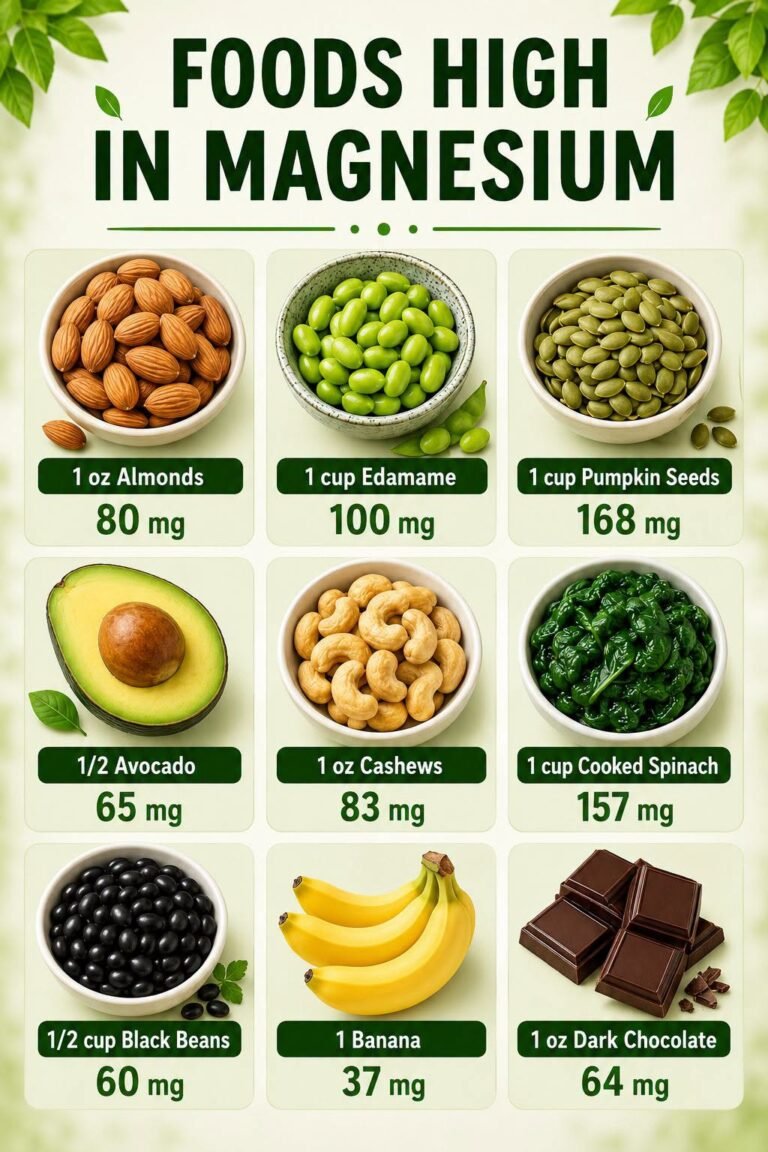 Foods high in magnesinm