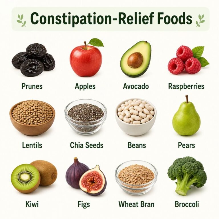 Constipation relief foods 
