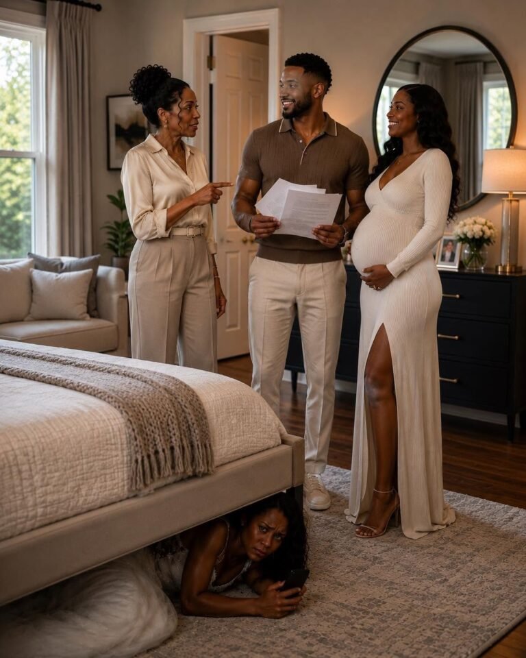 The bride hid under the bed as a prank, but she overheard her mother-in-law say, “In a year, we’ll take everything from her.” That night, she realized
