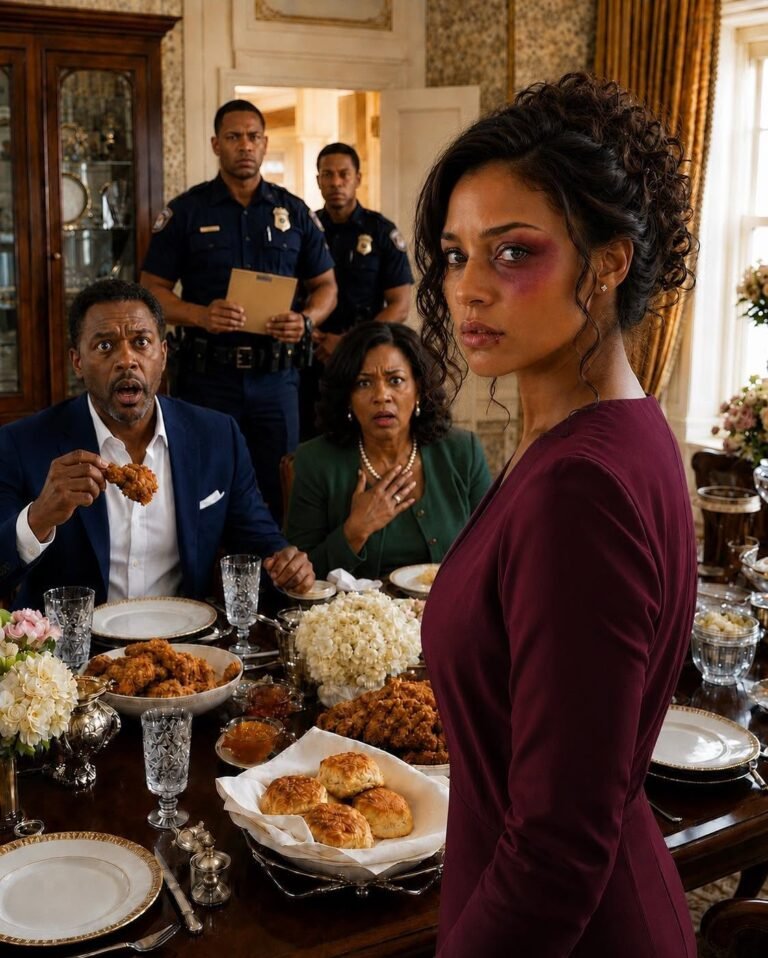He sla:pped me so hard my lip bl.ed, all because I asked him where he’d been last night. Early this morning, I quietly prepared a lavish Southern feast and set out silver cutlery.