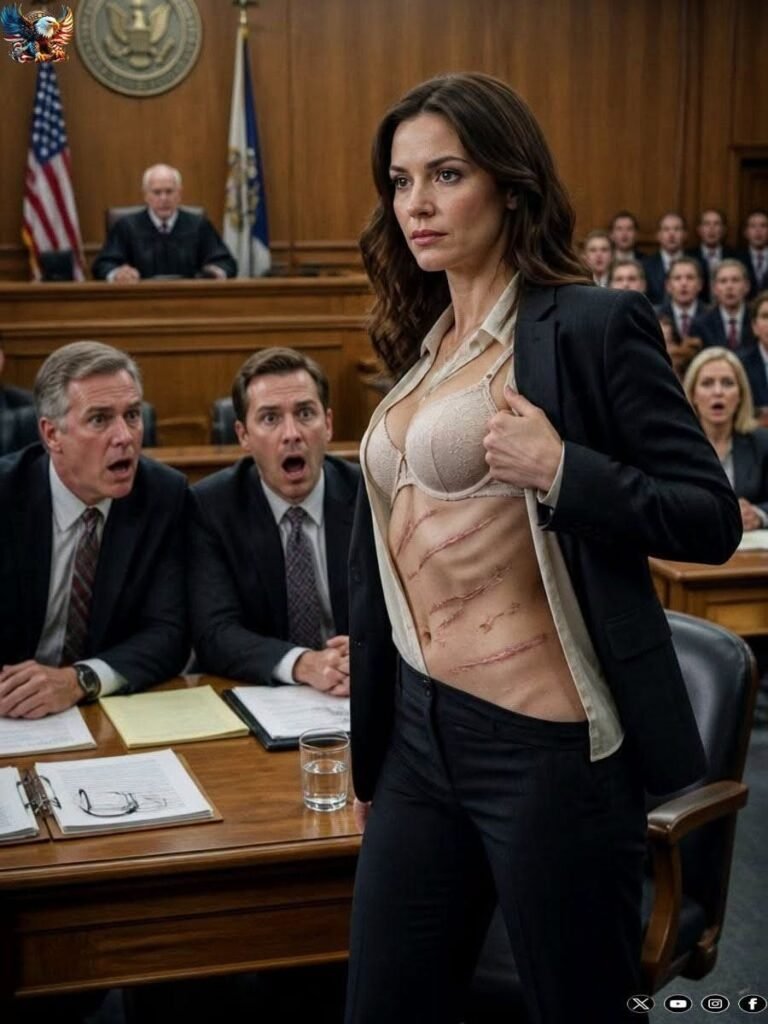 In the middle of our divorce hearing, my husband mocked my 20 years working at his restaurant and said, “You were just a pack mule.” I didn’t scream, I just stood up, opened my jacket, and showed him the scars he thought were buried forever.