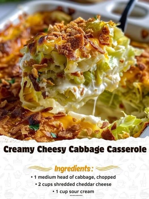 Creamy Cheesy Cabbage Casserole