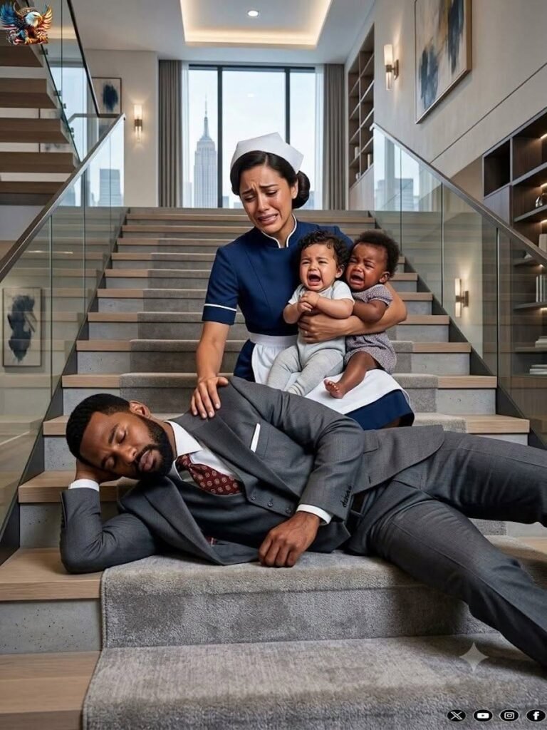 After falling down the stairs, the millionaire pretended to be unconscious—what the nanny did next brought him to tears