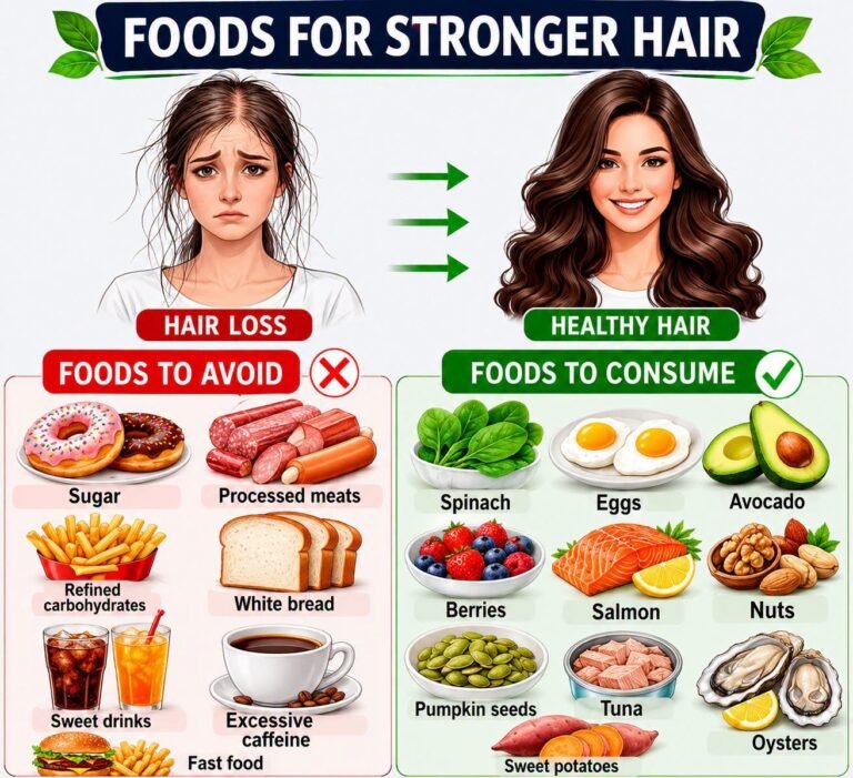 Foods for stronger hair